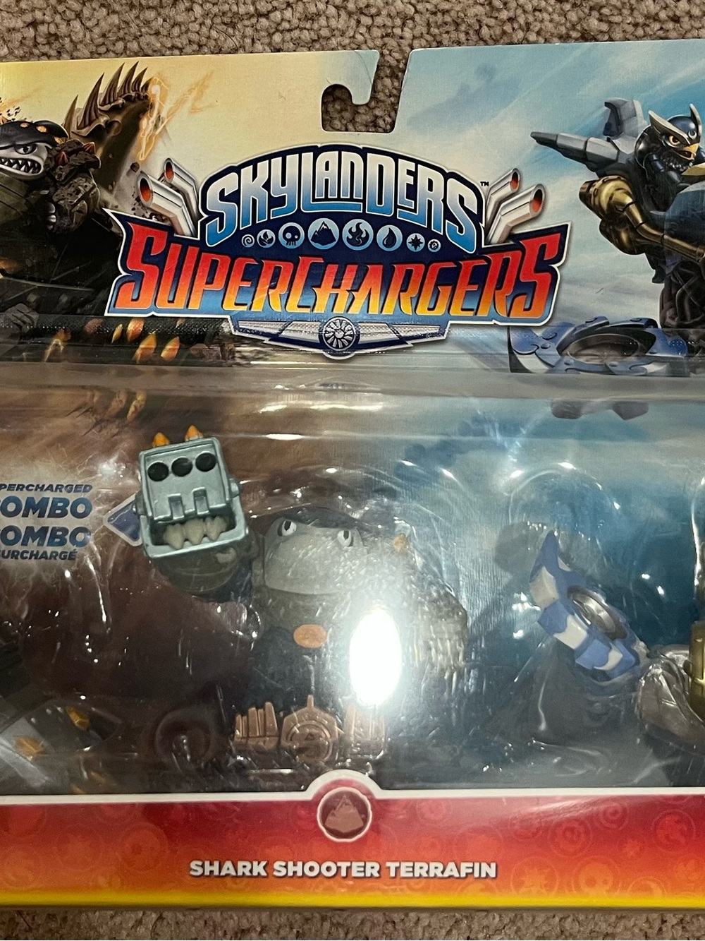 SuperChargers Shark Shooter Terrafinn - Blue Figure